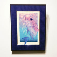 Load image into Gallery viewer, Hand-printed Woodblock Print of Sea Bream in the Early Morning