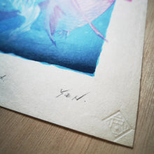 Load image into Gallery viewer, Hand-printed Woodblock Print of Sea Bream in the Early Morning